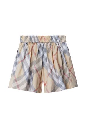 beige cotton shorts BURBERRY KIDS | 8088721A2205